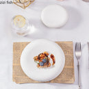 Axya White Ceramic Tableware Dinner Set