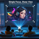 Axyaa Magcubic Pro+ 4K HD Projector: 8000 Lumens, Android 11, WiFi6, BT5.4