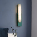 Axyaa Grey Marble LED Wall Sconces: Nordic Modern Bedroom Lamp