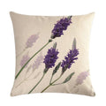 Axyaa Lavender Linen Throw Pillow 45*45cm
