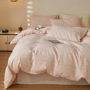 Axyaa Premium Jacquard Queen Bedding Set with Cotton Duvet Cover & Sheets
