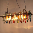 Axyaa Industrial Pendant Lights: Retro Glass Lamps for Bar Counter and Restaurant Decor