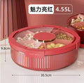 Axyaa Divided Sealed Storage Box for Fruits, Candy, and Snacks