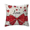 Axyaa Heart-patterned Cushion Covers for Sofa, Bedroom, Car - Love-themed Design