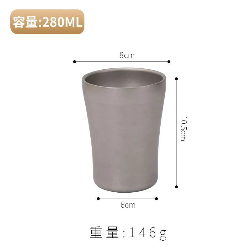 Axyaa Stainless Steel Retro Beer Mug: Double-Layer Coffee Cup for Outdoor Camping