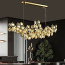Axyaa Crystal Chandelier Pendant Light for Living and Dining Room