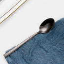 Axyaa Gold Stainless Steel Coffee Spoon Set - 6 Pieces Slim Teaspoons for Desserts