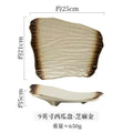Axyaa Large Ceramic Japanese Sushi Plate: Retro Specialty Tableware
