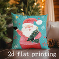 Axyaa Santa Claus Christmas Pattern Cushion Covers - Sofa, Bedroom, Car Pillow Cover