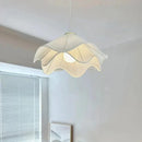 Axyaa Fabric Petal Pendant Lights: Creamy Nordic Bar Decor Lighting