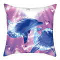 Axyaa Dolphin Pattern Cushion Cover 45x45cm