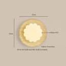 Axyaa Wabi Sabi LED Wall Lamp Yellow Travertine Pull Chain Switch for Living Room