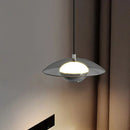 Axyaa Glass Saucer Pendant Light for Bedroom Foyer, Dimmable Intelligent Home Lighting