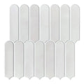 Axyaa Fish Scale Tile Stickers, Self-adhesive Backsplashes for Kitchen, Bathroom Walls
