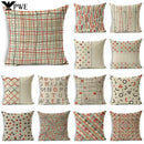 Axyaa Mandala Graffiti Cushion Cover 45x45cm Linen Pillow Case for Sofa Bed Decor