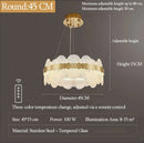 Axyaa Glass Art Chandelier for Living Room, Bedroom, Dining Room, and Hotel Villa