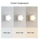 Axyaa Kids Flower LED Wall Light - White Pink Resin Decoration