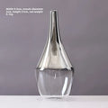 Axyaa Silver Gradient Glass Vase for Jewelry and Plants