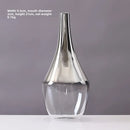 Axyaa Silver Gradient Glass Vase for Jewelry and Plants