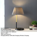 Axyaa Nordic Brass LED Table Lamp for Modern Living Spaces