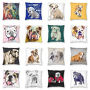 Axyaa Cute English Bulldog Floor Pillowcase for Home Decor