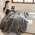 Axyaa Aerobic Rabbit Velvet Jacquard Double-Sided Blanket