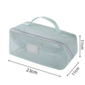 Axyaa Mesh Clear Cosmetic Bags Small Large Makeup Bag Portable Toiletry Organizer