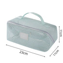 Axyaa Mesh Clear Cosmetic Bags Small Large Makeup Bag Portable Toiletry Organizer