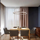 Axya Nordic Ring Pendant Lamps, Dimmable Minimalist Lighting for Home Decor