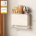 Axyaa Countertop Cutlery & Utensil Holder, Wall Mounted Kitchen Organizer Rack
