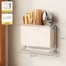Axyaa Wall Mount Cutlery Holder Knife Chopstick Organizer Rack Kitchen Utensil Storage