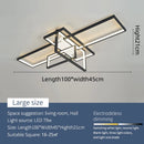 Axyaa Modern LED Chandelier for Smart Home, Gold/Black Ceiling Light