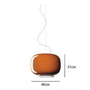 Axyaa Glass Pendant Chandelier for Dining Room and Bedroom - Modern Hanging Light