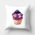 Axyaa Cupcake Pattern Decorative Cushion Cover Sofa Throw Pillowcase