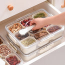 Axyaa Spice Tray with Lid & Handle: Divided Serving Box for Snacks & Charcuterie