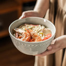 Axyaa Retro Style Ceramic Noodle Salad Bowl - Premium Tableware