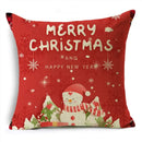 Axyaa Linen Christmas Cushion Cover 45x45cm Home Office Living Room Merry Christmas Gifts