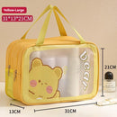 Axyaa Travel Toiletry Storage Bag: Portable Makeup Organizer for Dry/Wet Cosmetics.