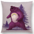 Cute Ghost Sailboat Whale Diver Cushion Cover by Axyaa