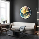 Axyaa LED Earth Wall Lamp: Luxury Creative Mural Art for Living Room Bedroom.