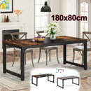Axyaa Industrial Dining Table for 6-8, 63"x31.5", Rectangular Kitchen Dinner Table