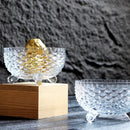 Axyaa Glass Bowl Set for Desserts, Soups, Salads - Creative Three-Legged Design