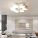 Axyaa Modern LED Chandelier for Simple White Home Lighting