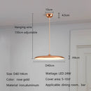 Axyaa Nordic LED Chandelier Macaron Saucer Bar Pendant Light for Living Bedroom