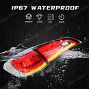 Axyaa Tail Lamps for Toyota Vios 2018-2023 LED Running Reverse Turn Signal Brake Lights