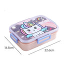 Axyaa Kids Stainless Steel Leak-Proof Bento Lunch Box with Spoon