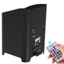 Axyaa 4PCS 6*18W RGBWA+UV Par Light Set with Remote Control - Stage Lights For Concert Party