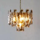 Axyaa Retro Amber Glass Pendant Light - Designer Living Room Chandelier