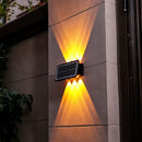 Axyaa Solar Wall Lamp - Outdoor Waterproof Up/Down Lighting for Garden, Porch, Balcony