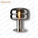 Axyaa Minimalist Glass Table Lamp for Bedroom - Designer Art Decoration Lighting